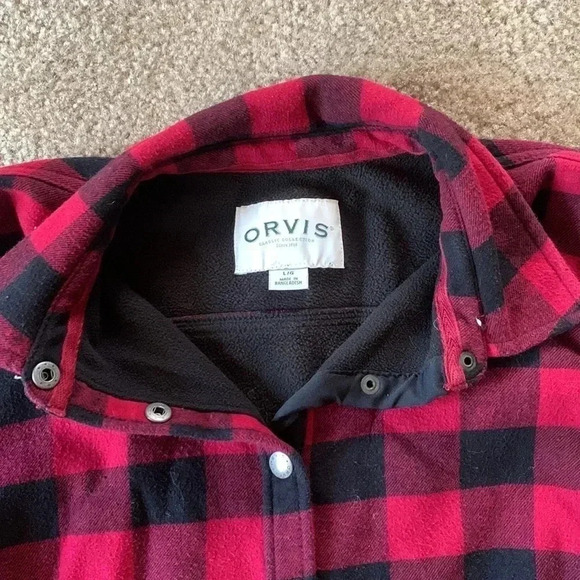 Orvis Ladies' Flannel Shirt Jacket Size Large - Picture 4 of 6